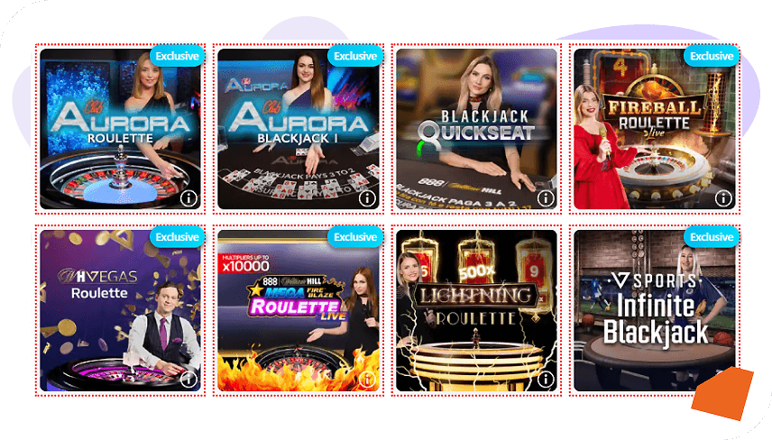 William Hill Vegas live casino games