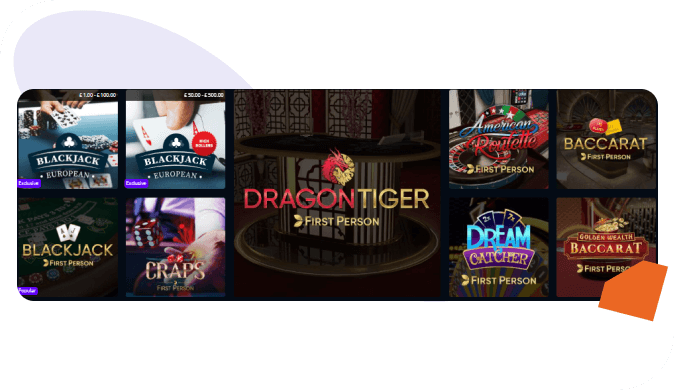 Luna Casino Table Games