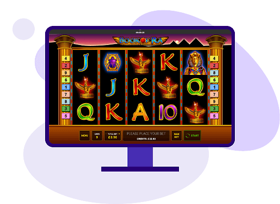 Book of Ra monitor