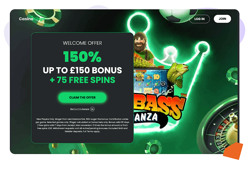 Casino Kings Welcome Bonus