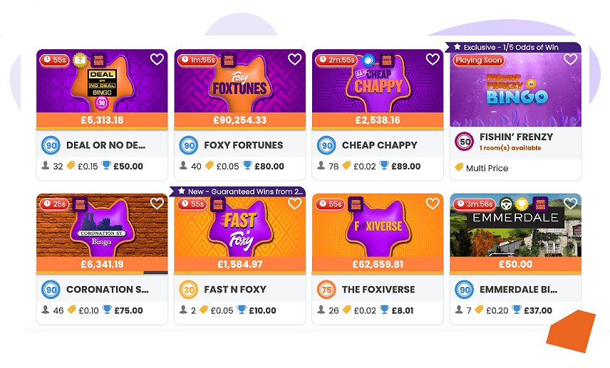 Foxy Bingo rooms