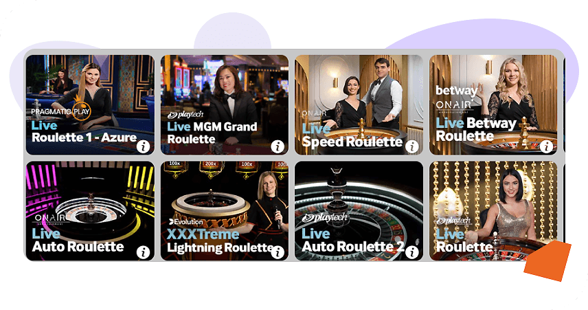 Betway casino live dealer games