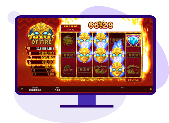 9 Masks of Fire Jackpot