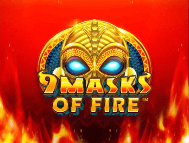 9 masks of fire slot logo