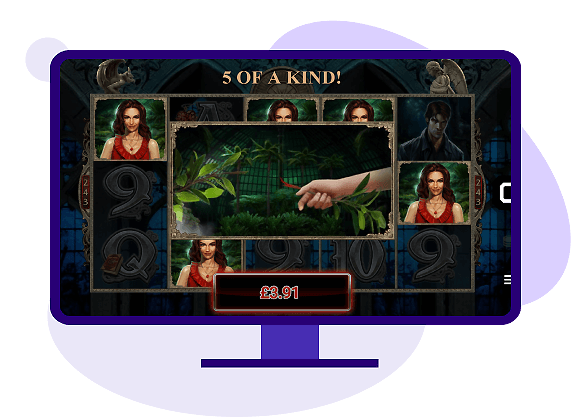 Immortal Romance 5 Row Win
