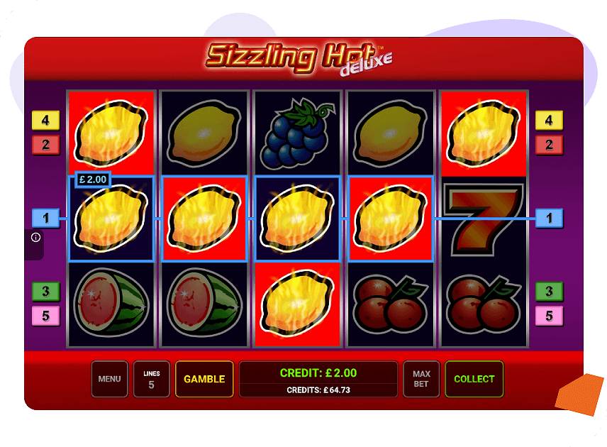 Sizzling Hot Deluxe line hit