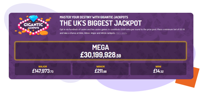 Pink Casino Gigantic Jackpots