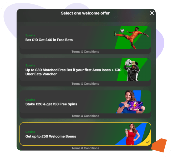 Betway casino welcome offer