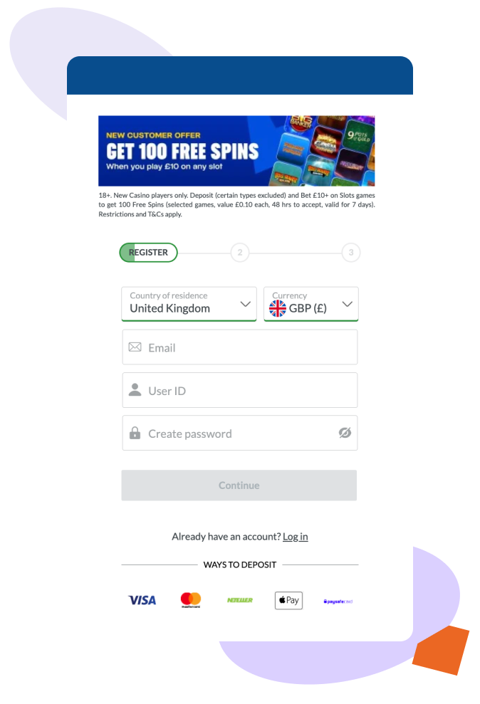 Coral Casino Registration