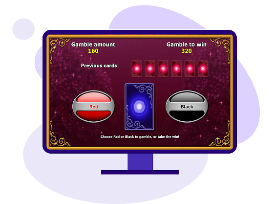 Lucky Lady's Charm Deluxe Gamble Feature