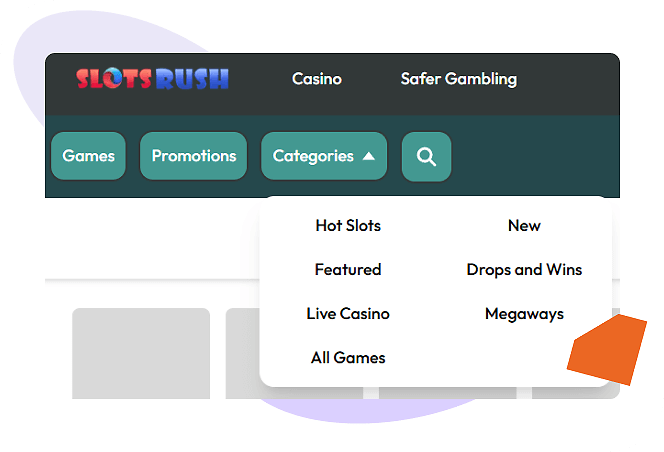 Slots Rush Casino Games Filtering