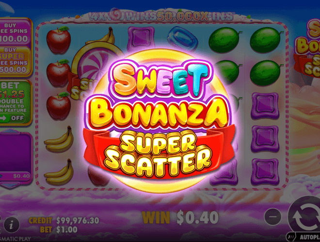 Sweet Bonanza Super Scatter Logo