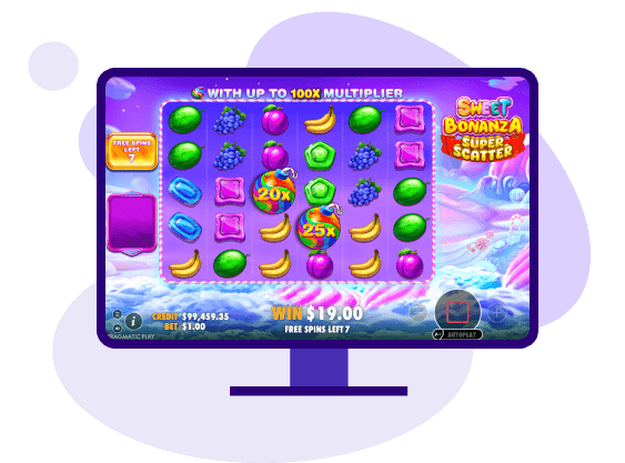 Sweet Bonanza Super Scatter Visuals