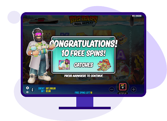 Big Bass Reel Repeat Free Spins