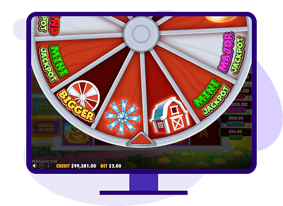 Bigger Barn House Bonanza Bonus Wheel