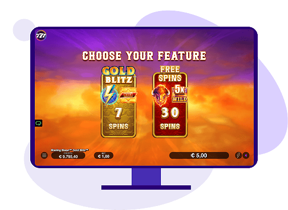 Blazing Bison Gold Blitz Bonus Games