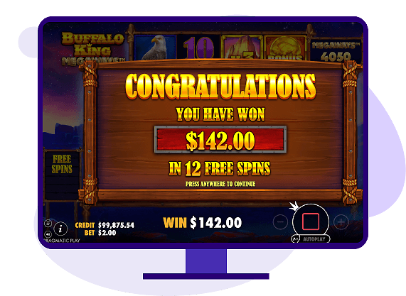 Buffalo King Megaways Big Win