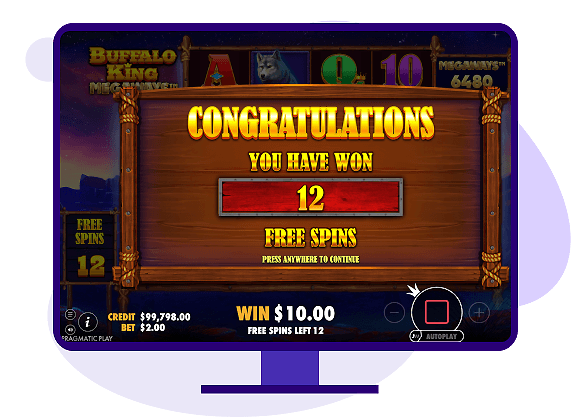 Buffalo King Megaways Bonus