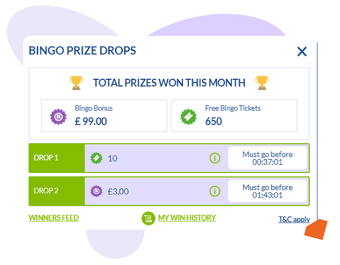 1p Bingo prize drops Coral Casino