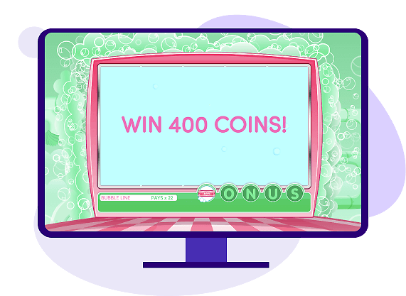 Double Bubble Pop Bonus win