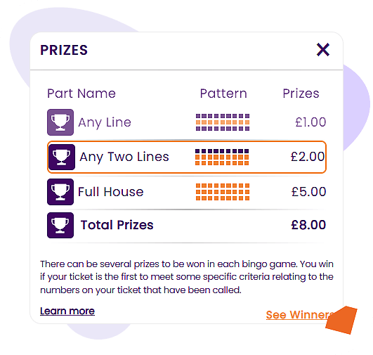 Foxy Free Bingo prize pot