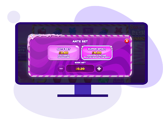 Sweet Rush Bonanza Ante Bet
