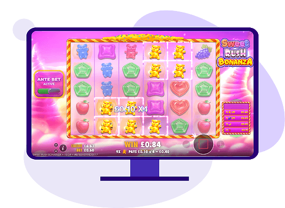 Sweet Rush Bonanza spot multipliers