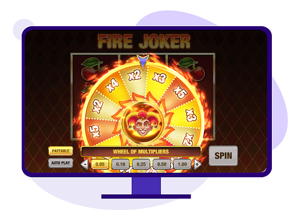 Fire Joker multiplier wheel bonus