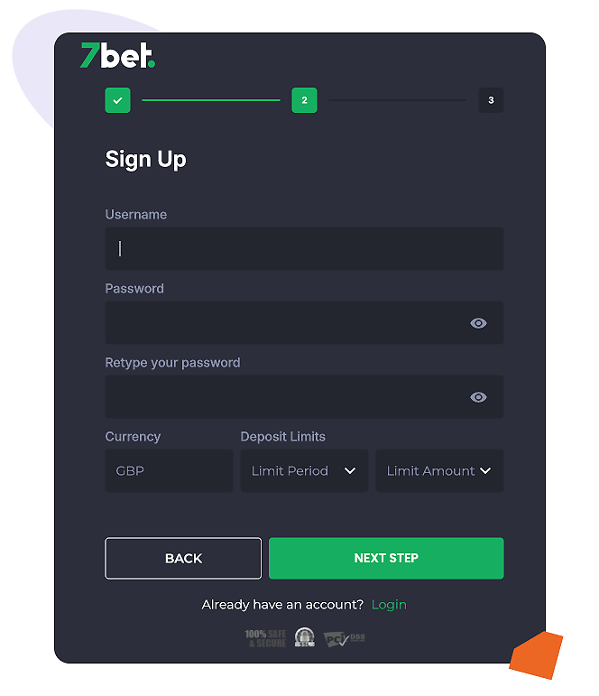 7Bet Casino Registration