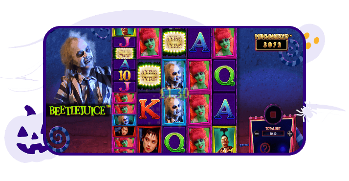 Beetlejuice Megaways Scatter - top halloween slot