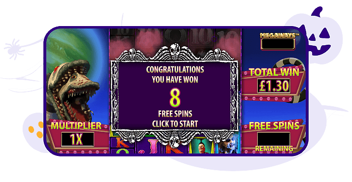 Beetlejuice Megaways free spins