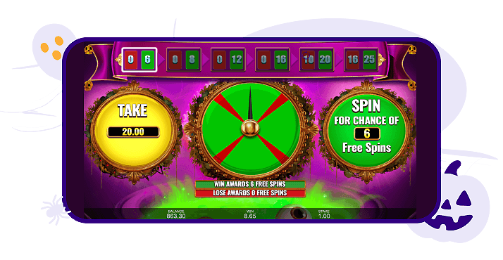 Reel Spooky King Megaways Gamble Feature