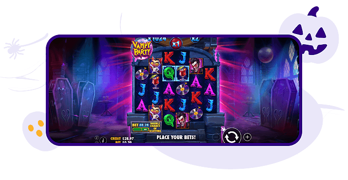 Vampy Party screen