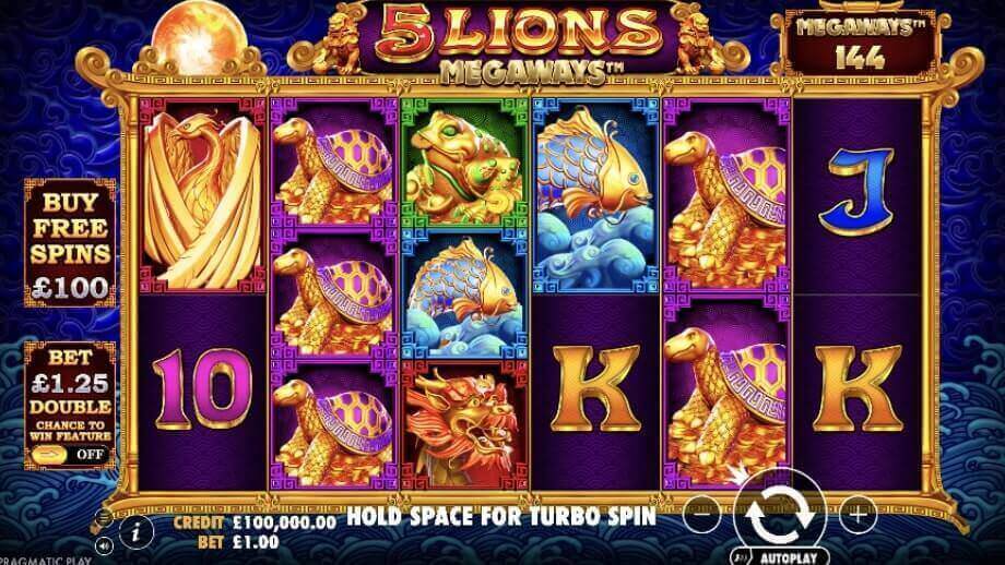 5 Lions Megaways Slot Demo