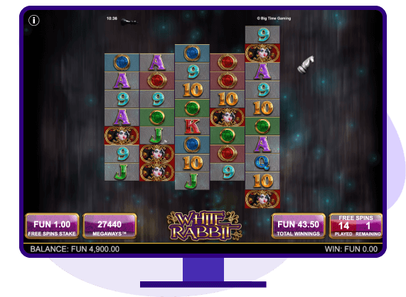 White Rabbit Megaways Extending Reels