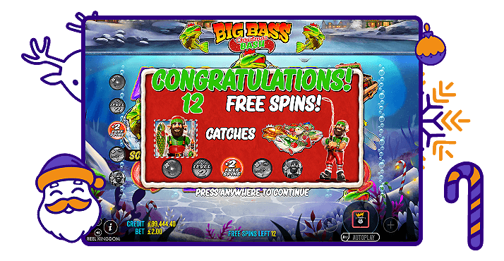 Big Bass Christmas Bash Free Spins