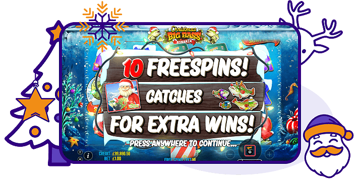 Christmas Big Bass Bonanza bonus feature