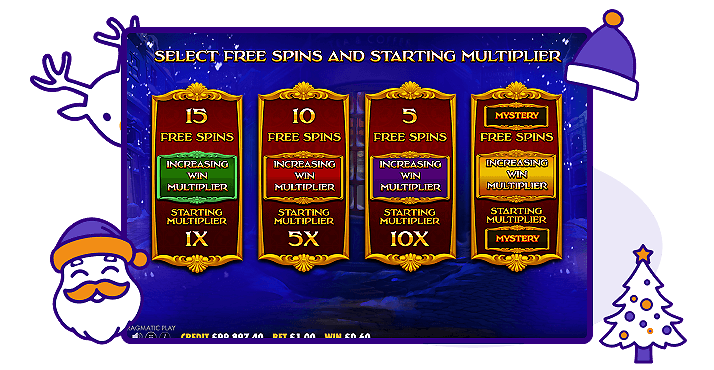 Christmas Carol Megaways bonus Pick