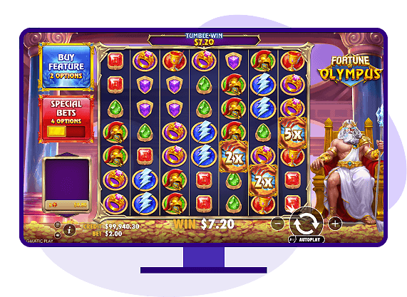 Fortune of Olympus Multiplying Tumble