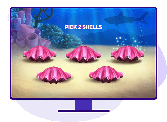 Great Blue Sea Shells Bonus