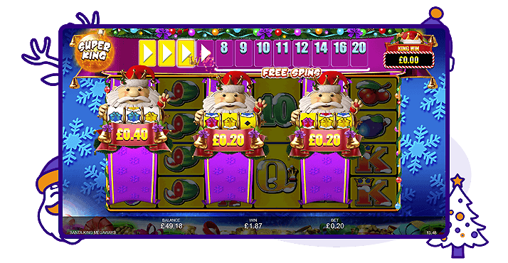 Santa King Megaways Super King Feature