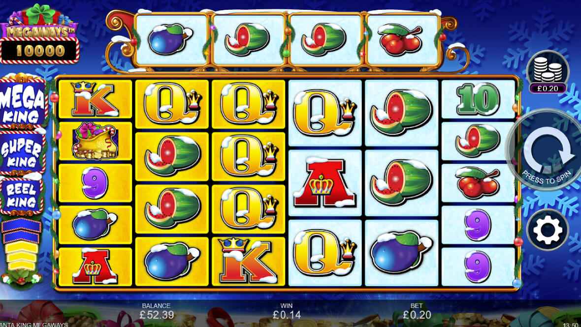 santa king background