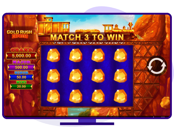 Gold Rush Express Jackpot Pick Bonus
