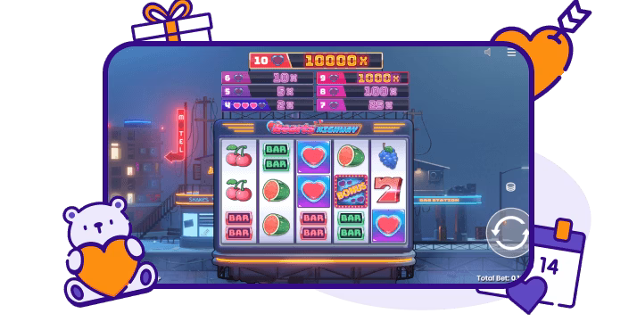 Hearts Highway Valentines slot
