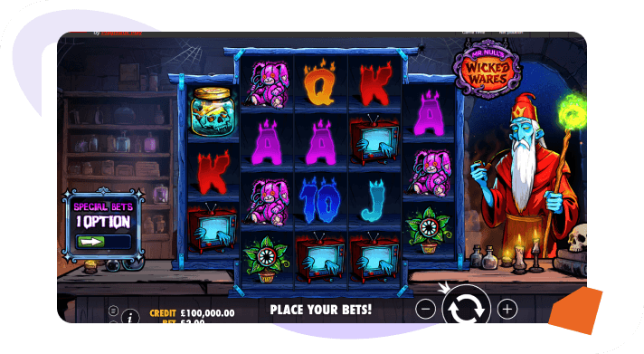 Mr Null's Wicked Wares slot