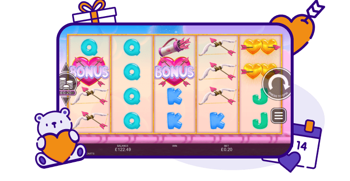 Stacked Valentine Hearts