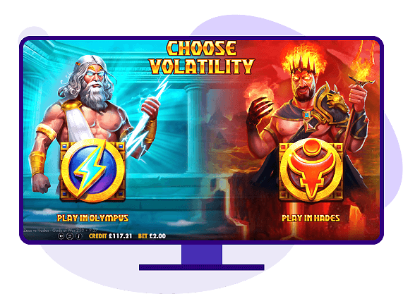 Zeus v Hades Gods of War 250 slot