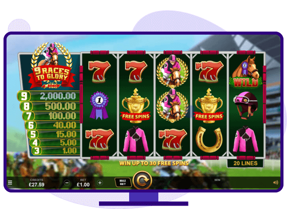 9 Races To Glory slot demo