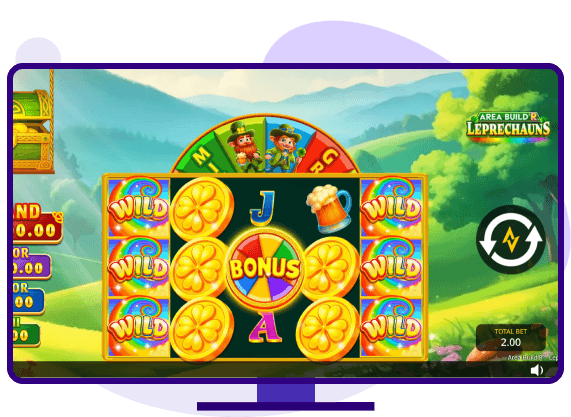 Area Build'R Leprechauns slot demo