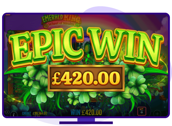 Emerald King: Wheel of Wealth Big Win